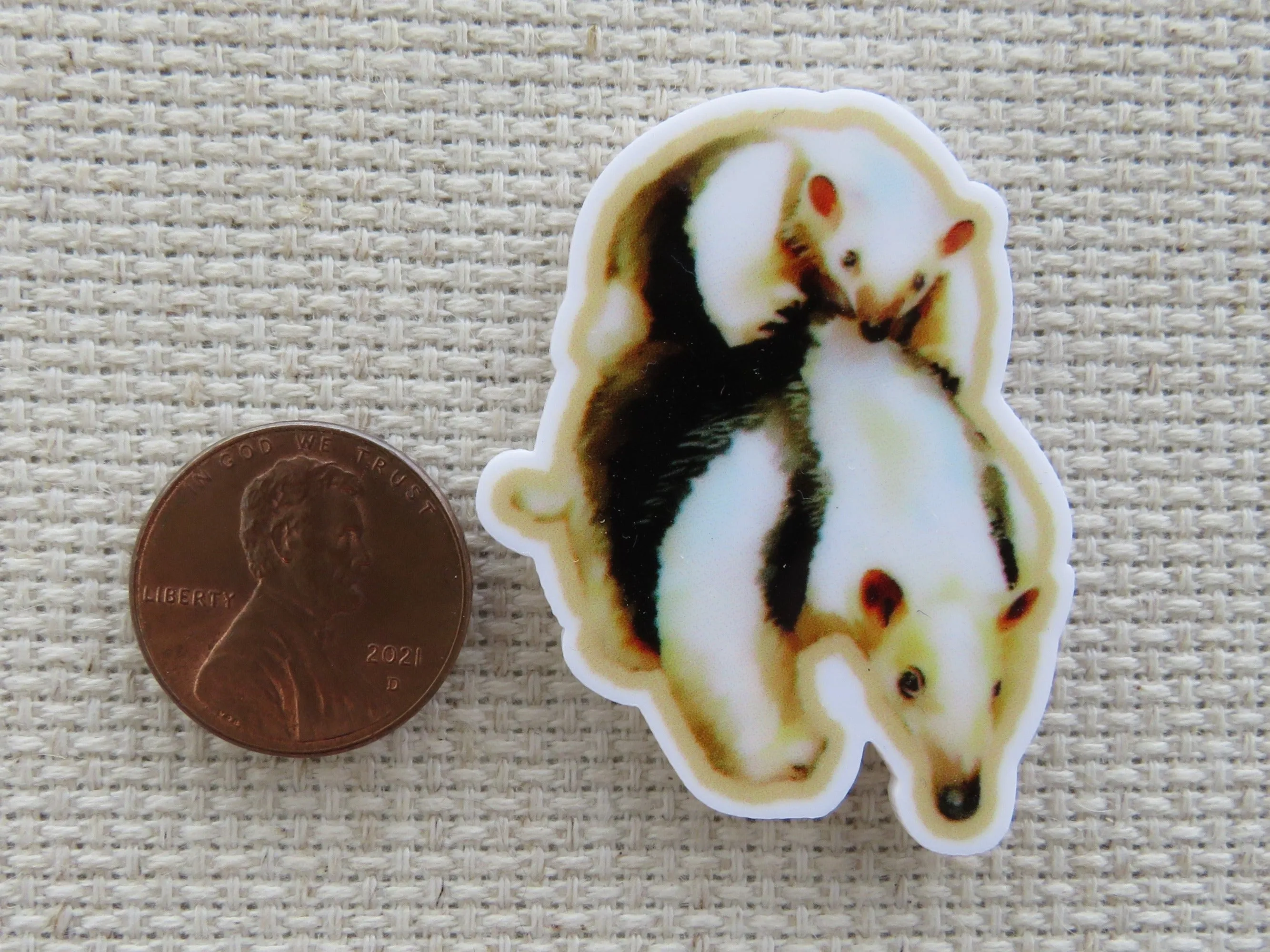 Tamandua and Baby Needle Minder, Cover Minder, Magnet