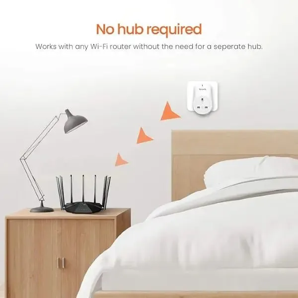 Tenda SP3 Smart Plug WiFi Timer Plug Compatible with Amazon Alexa & Google Home