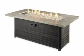 The Outdoor Greatroom Company 42 Inch Cedar Ridge Linear Gas Fire Pit Table CR-1242-K