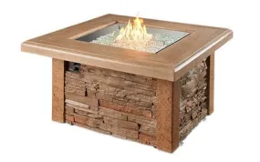 The Outdoor Greatroom Company Fire Pit Table 24 Inch Sierra Square Gas Fire Pit Table
