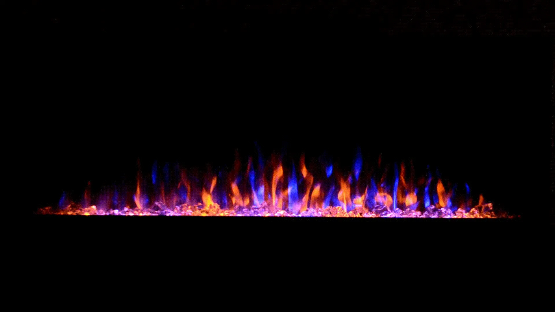 The Sideline 100 Inch Recessed Smart Electric Fireplace 80032