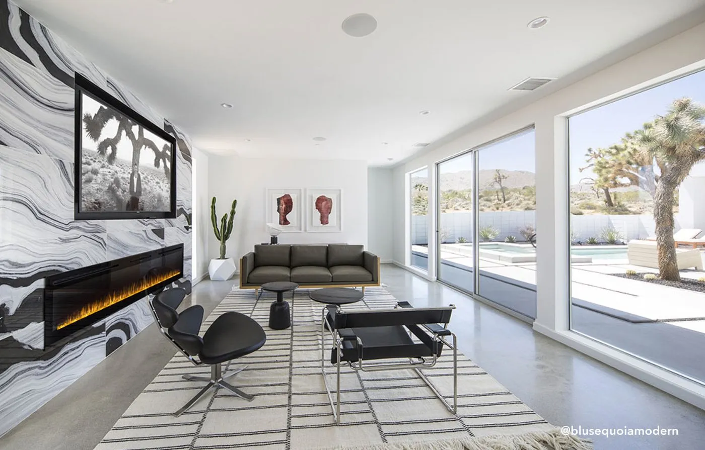 The Sideline 100 Inch Recessed Smart Electric Fireplace 80032