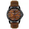 The Surfrider Koa Wood Watch -Black/ Black Silicone