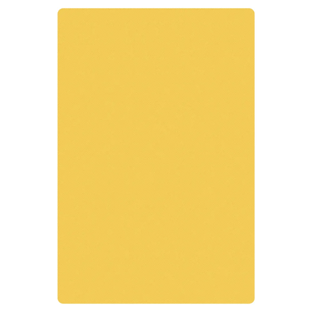 Thunder Group PLCB181205YW 18" x 12" Polyethylene Color Coded Cutting Board Yellow
