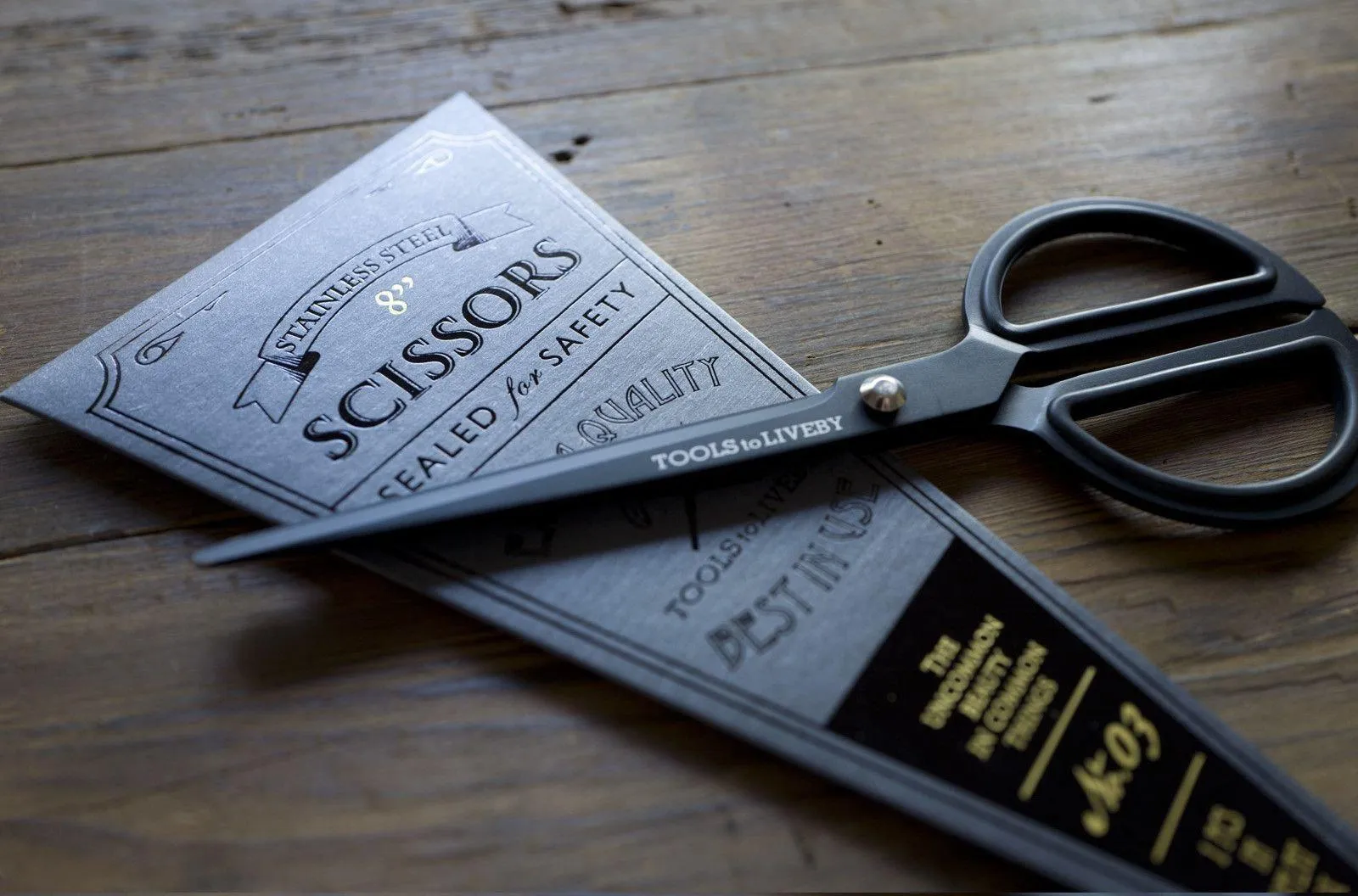 Tools to Liveby Black Scissors 8"