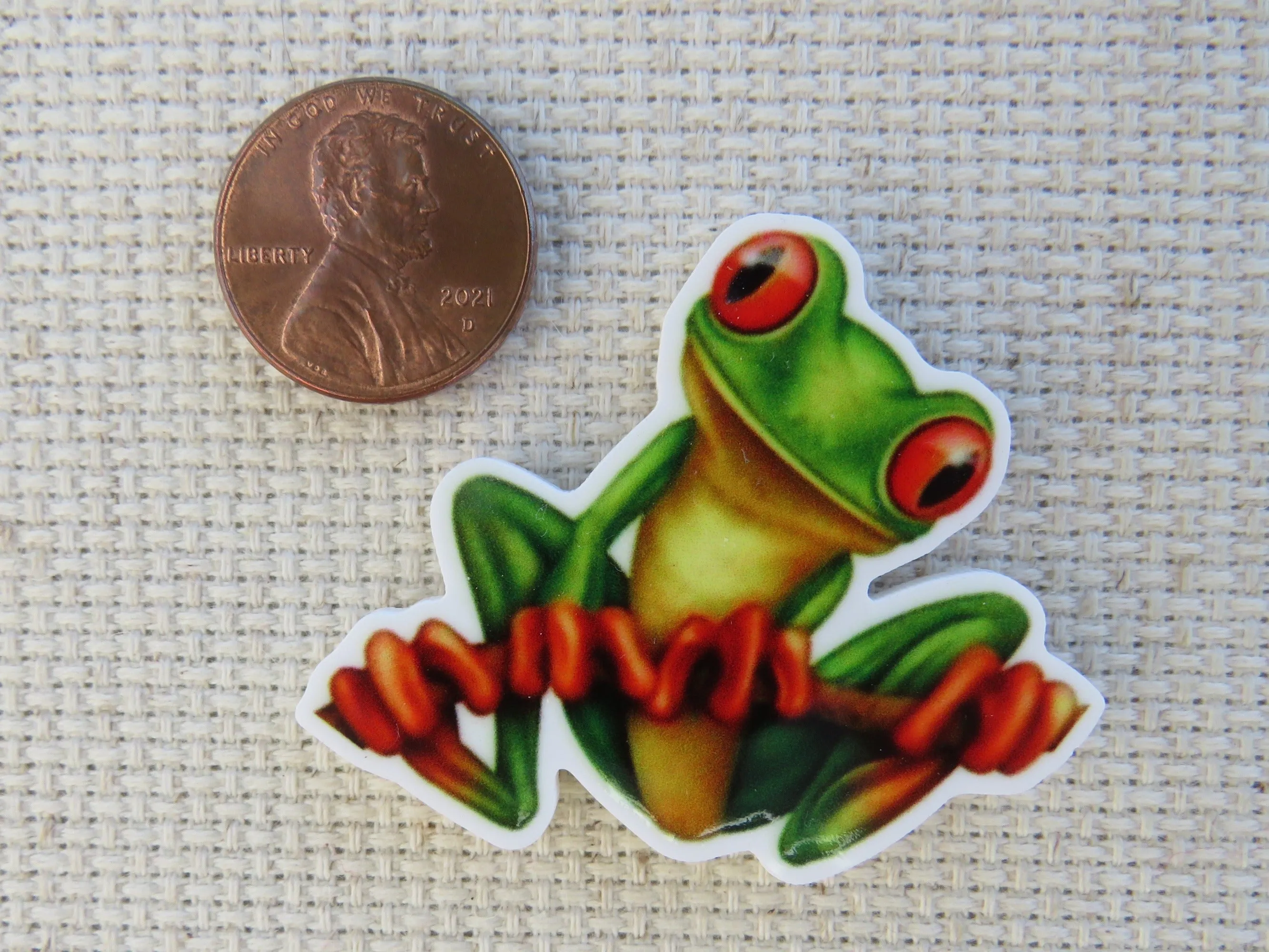 Tree Frog Needle Minder, Cover Minder, Magnet