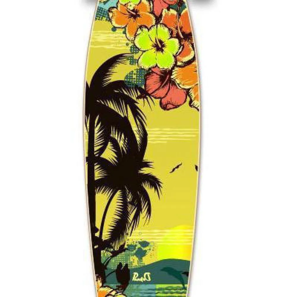 Tropical Day Pintail Longboard 40 inch from Punked - Complete
