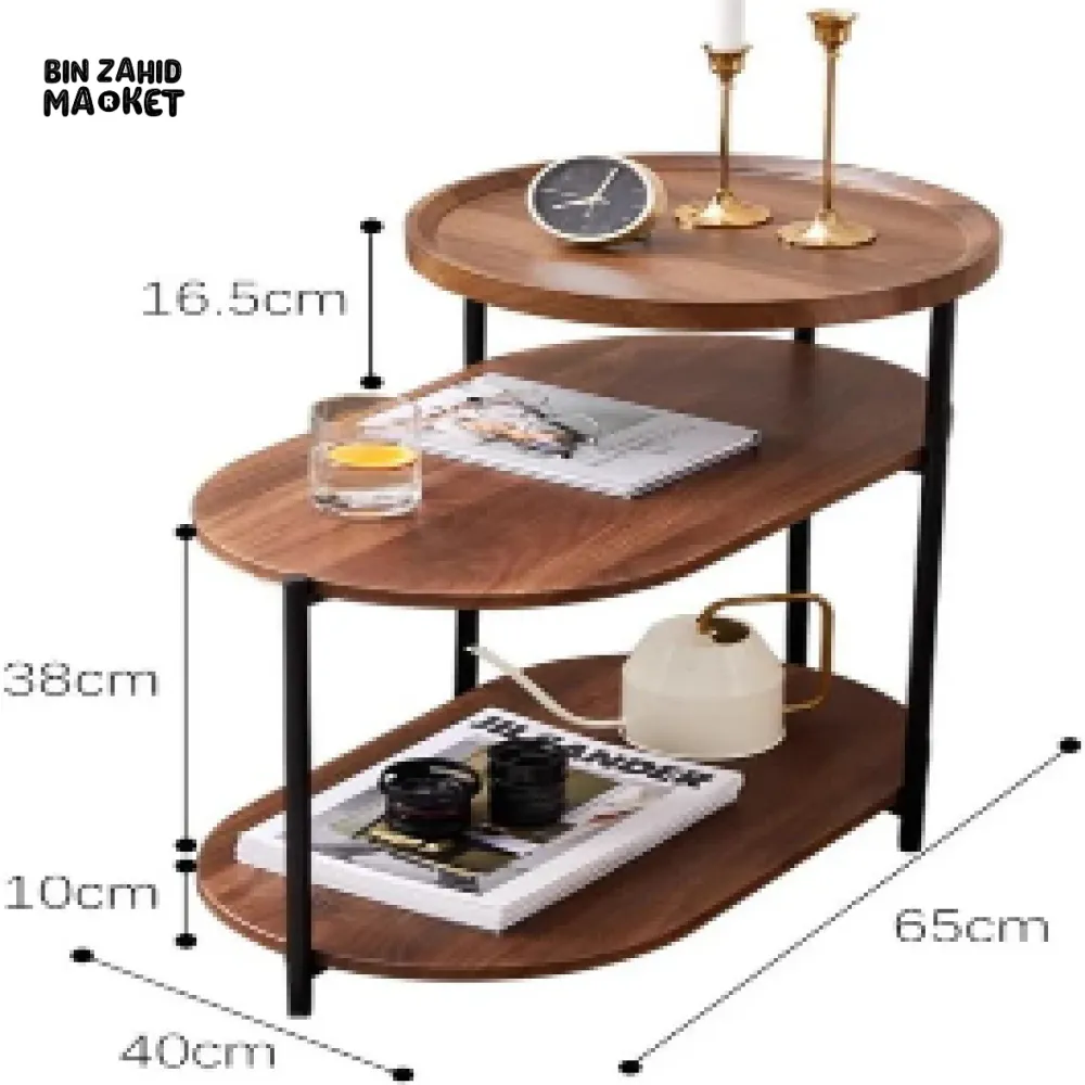 VERSATILE 3-TIERS CORNER SIDE TABLE