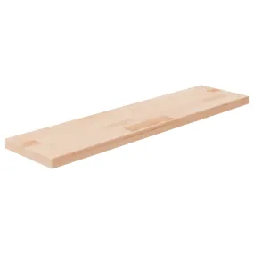 vidaXL Shelf Board 80x20x2.5 cm Untreated Solid Wood Oak