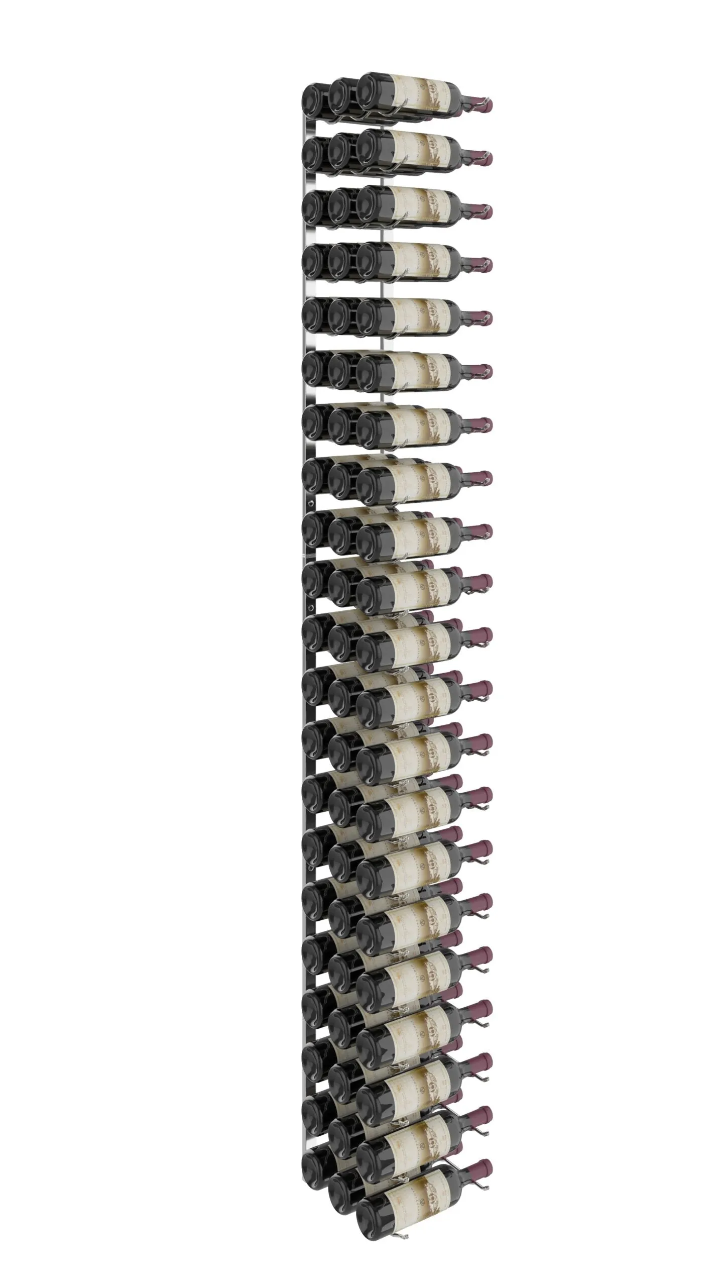VintageView Wall Wine Rack Kit 7' (21 to 63 bottles)