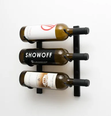 W Series Wine Rack 1 (wall mounted metal bottle storage)