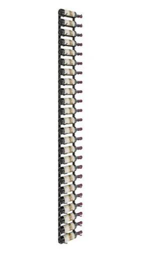 W Series Wine Rack 8 (modern wall mounted metal bottle storage)