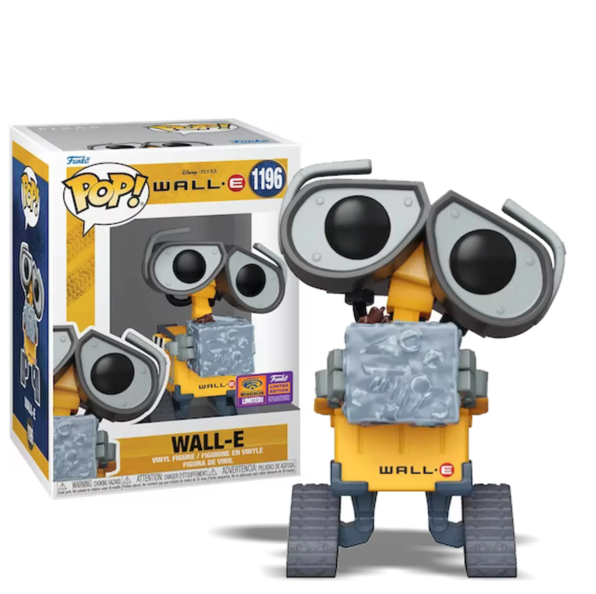 Wall-E with Trash Cube Pop! Vinyl Figure 2022 Wondrous Convention Exclusive