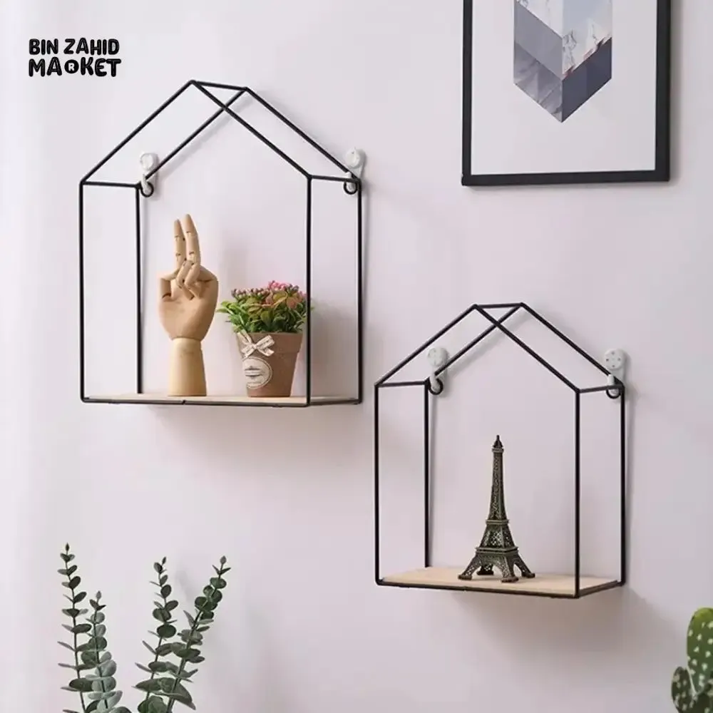 WALL MOUNTED HOME SHAPED SHELF