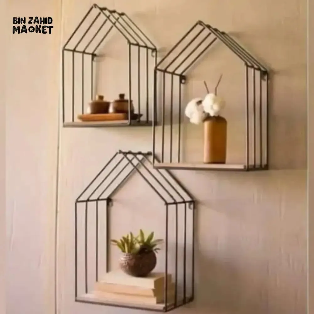 WALL MOUNTED HOME SHAPED SHELF