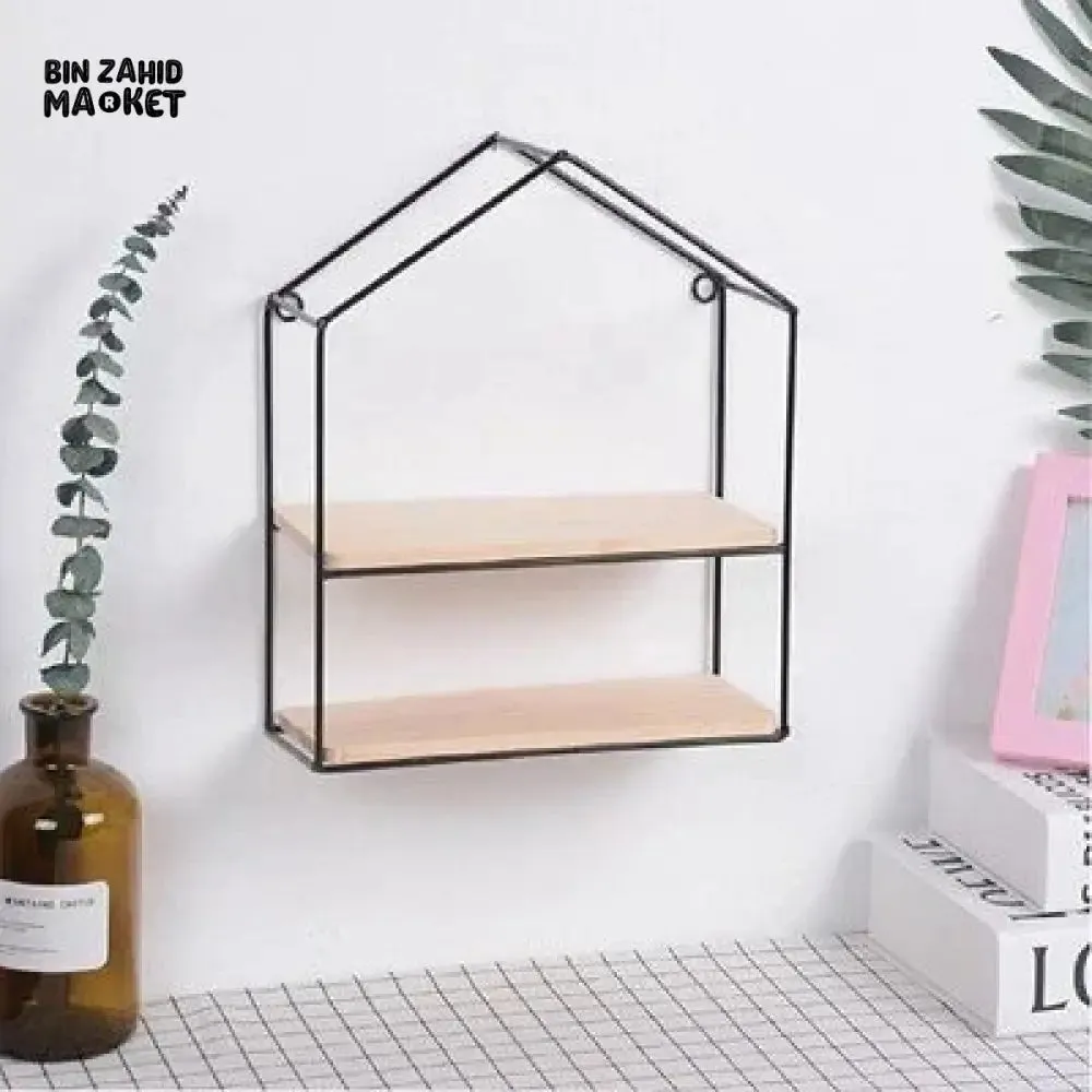 WALL MOUNTED HOME SHAPED SHELF