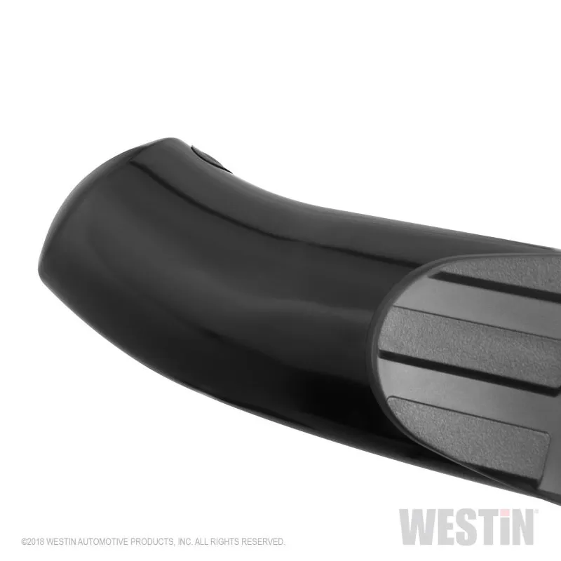 Westin Pro Traxx 4 in Oval Curved Step Bars - Black Powder Coat - Quad Cab - Ram Fullsize Truck 2019 - Pair