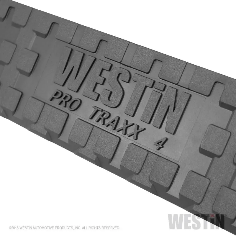 Westin Pro Traxx 4 in Oval Curved Step Bars - Polished Stainless - Crew Cab - GM Fullsize Truck 2019-21 - Pair