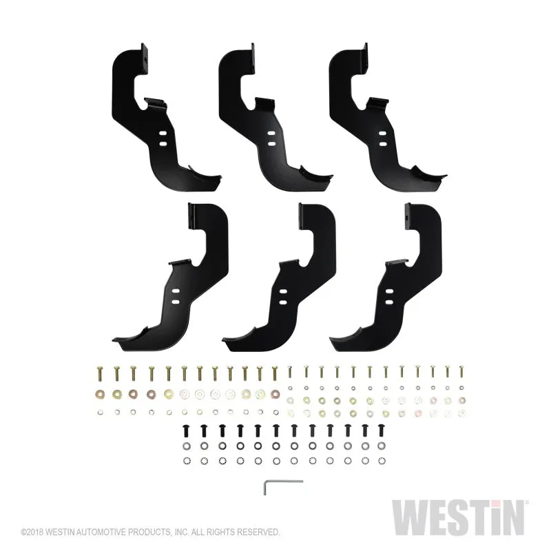 Westin Pro Traxx 4 in Oval Curved Step Bars - Polished Stainless - Crew Cab - GM Fullsize Truck 2019-21 - Pair
