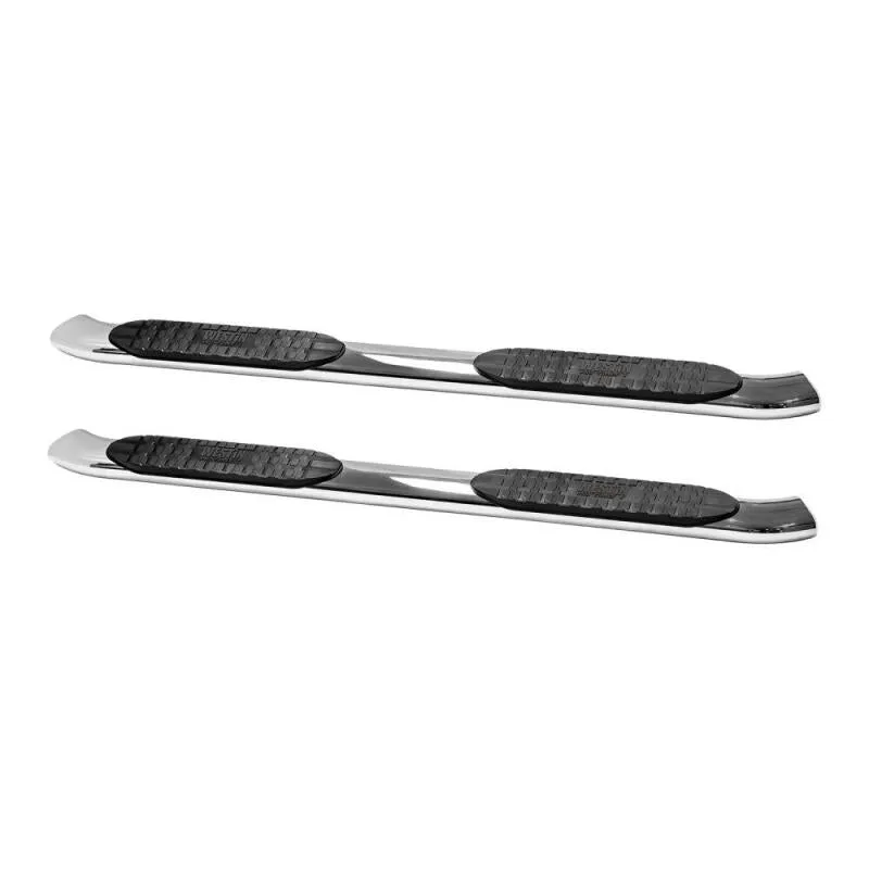 Westin Pro Traxx 5 in Oval Curved Step Bars - Polished Stainless - Crew Cab - Ram Fullsize Truck 2009-21 - Pair