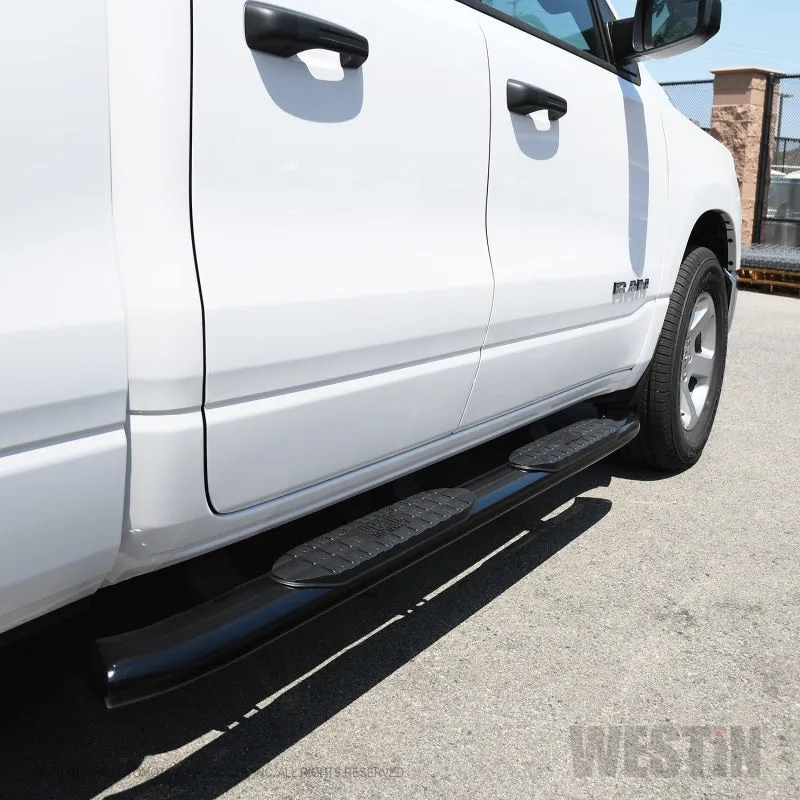 Westin Pro Traxx Oval Step Bars - 5" OD - Steel - Black- Quad Cab - Dodge Full-Size Truck 2019