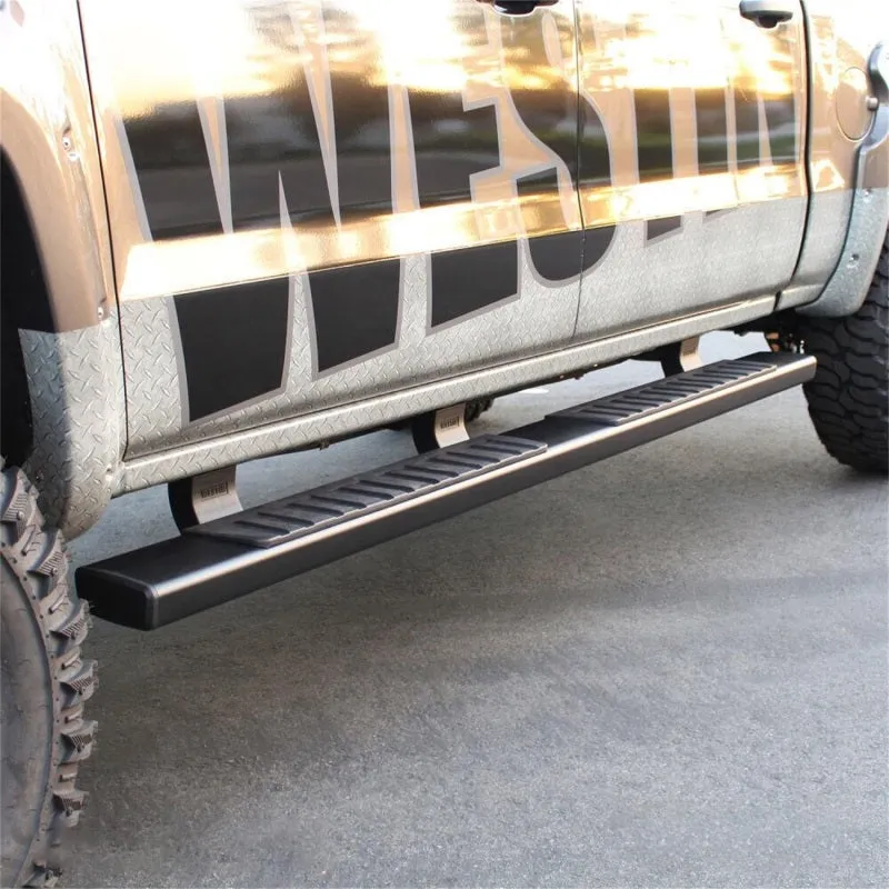 Westin R7 Step Bars - 7" OD - Mount Kit Included - Steel - Black Powder Coat - Crew Cab - GM Full-Size Truck 2007-17