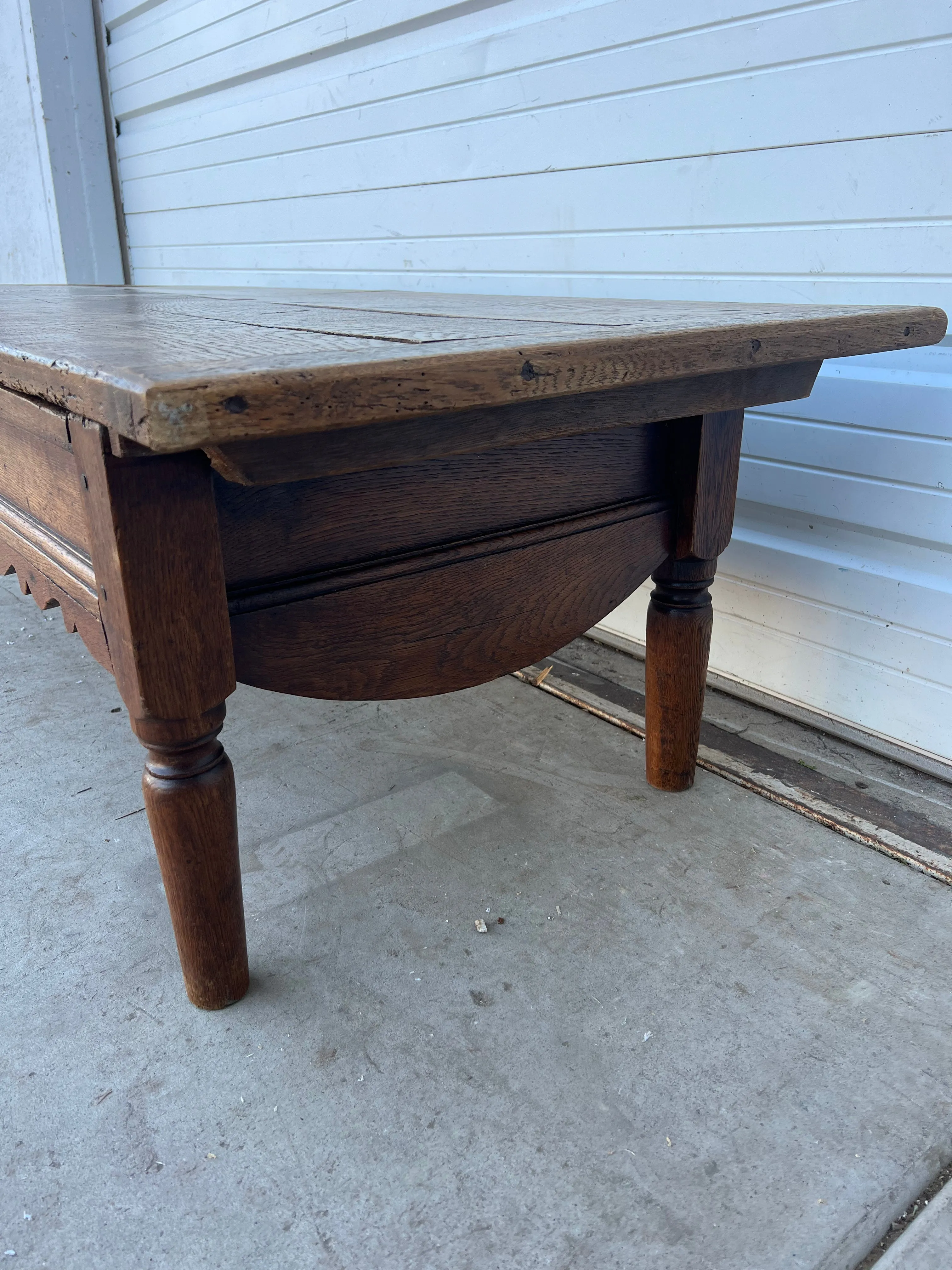 Wood Sliding Top Coffee Table
