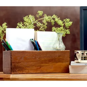 Wooden Multi Slots Desk Organiser