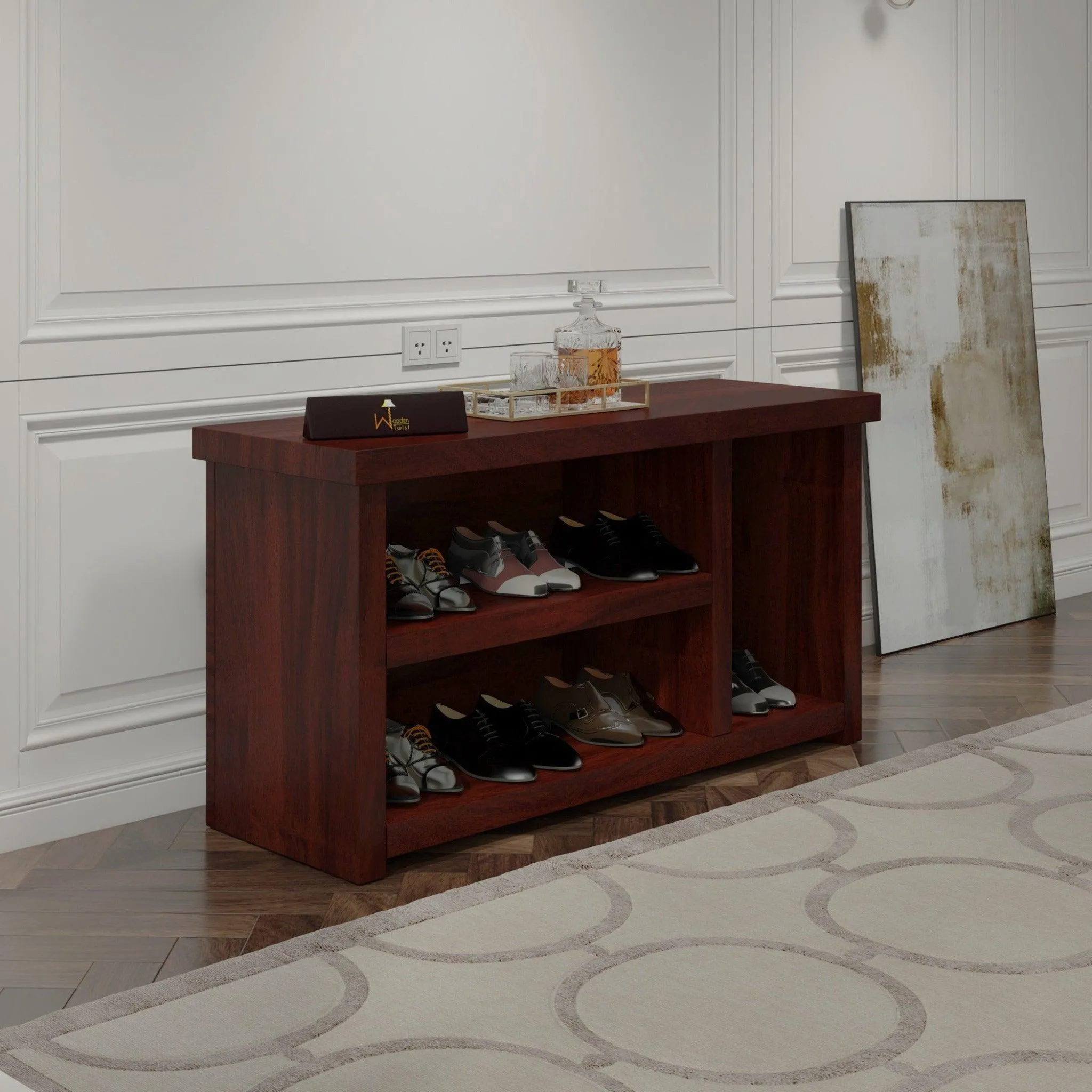 Wooden Shoe Rack (Teak Wood)