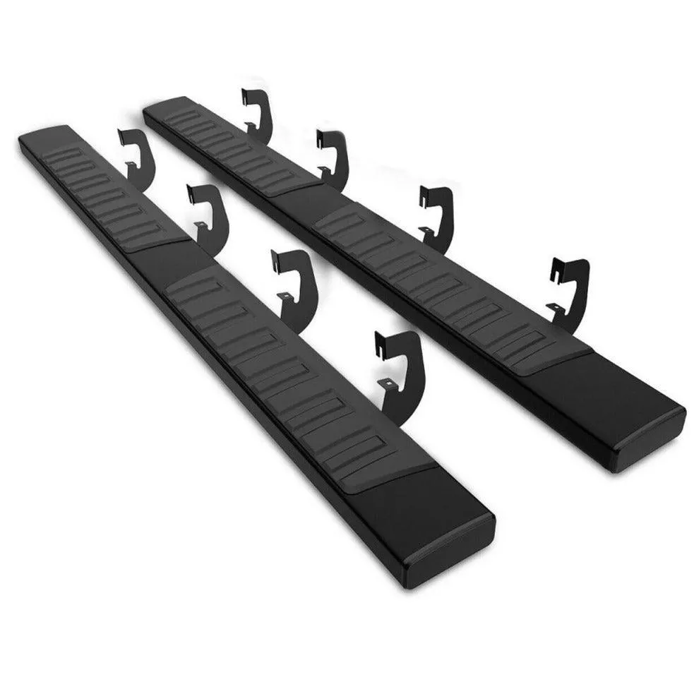 YITAMOTOR® 6" Running Boards for 07-18 Chevy Silverado/GMC Sierra 1500, 07-19 2500HD/3500HD Crew Cab Black Side Steps