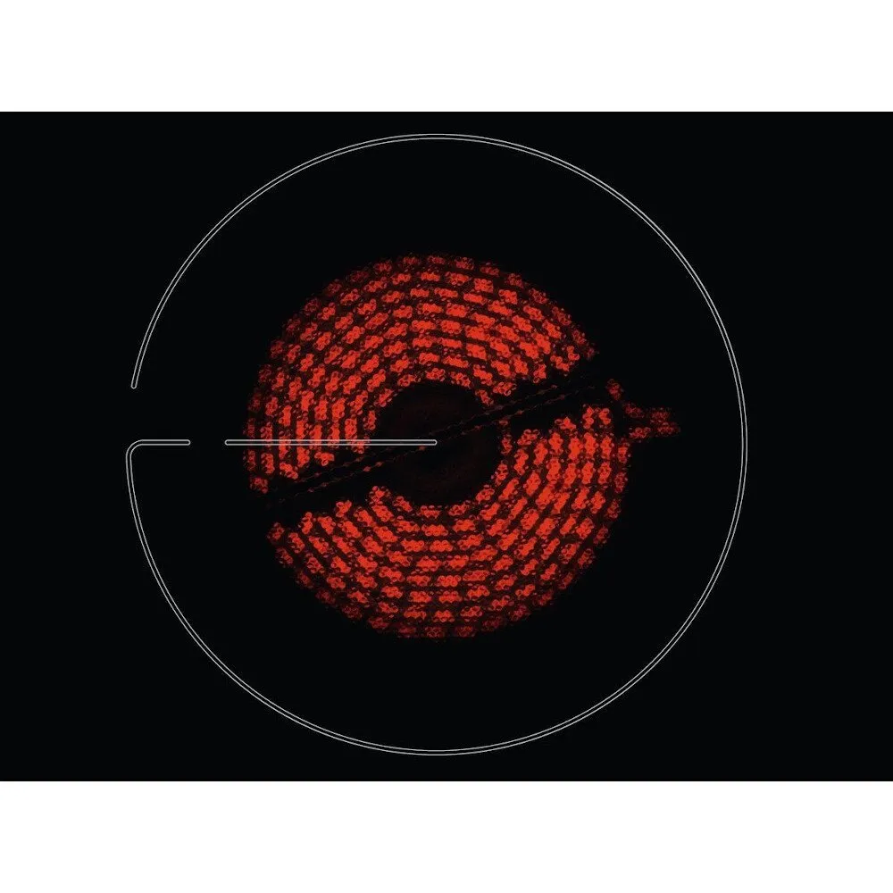 Zanussi ZHRN673K Ceramic Hob, Black Frameless